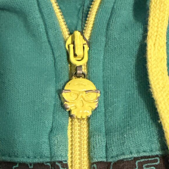 Jinx‎ Sweatshirt Mens Large Blue Cotton Blend Hooded Full Zip - Picture 10 of 15